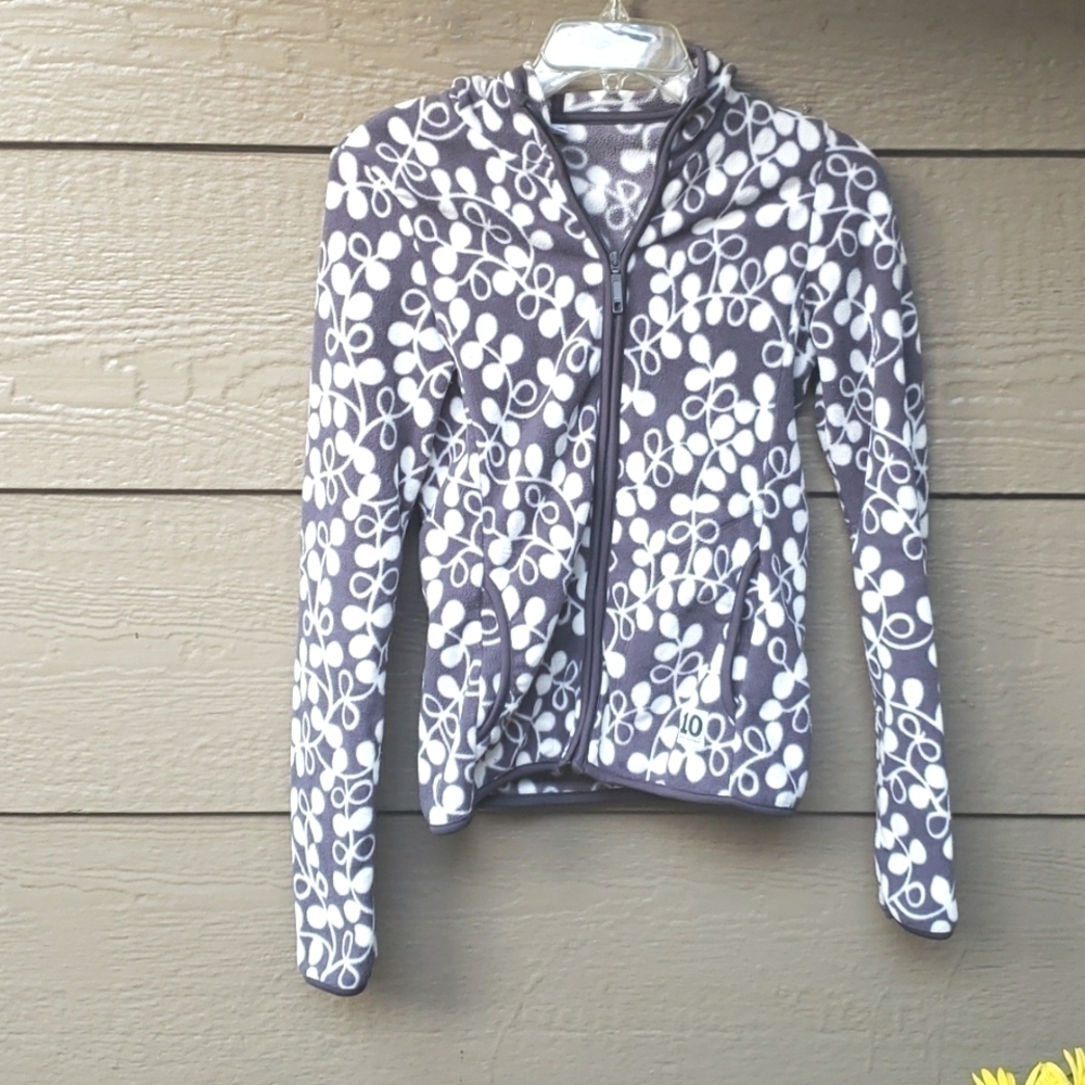 Unuqlo Print Full Zip Fleece Jacket XS